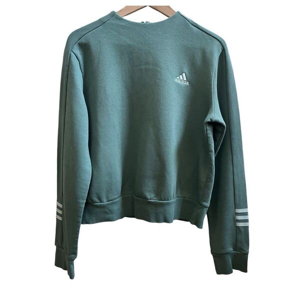 Adidas Essential Comfort Microfleece Lined High Mock Neck Sweatshirt Size Large - Picture 2 of 10